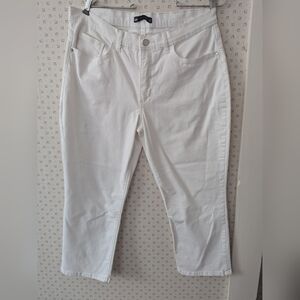 Lee Easy Fit 12 Cropped Jeans Women's White Summer Events Casual